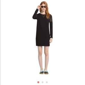 MADEWELL Black Ponte Baseball Dress